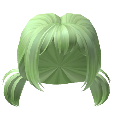 Low Idol Pigtails in Green