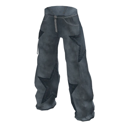 Y2K Baggy Star Denim Jeans