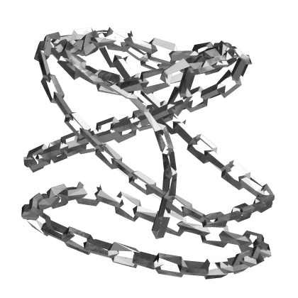 Rough Steel Silver Body And Neck Chains