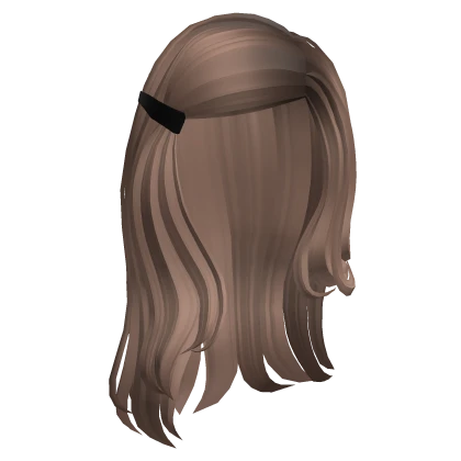 Ashe Blonde Retro Popstar Swoop Clipped Long Hair 