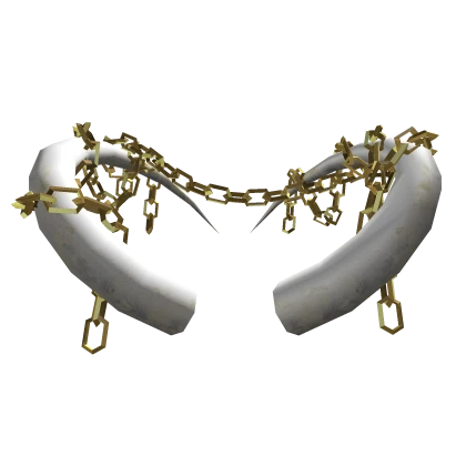 Chained Golden White Horns 