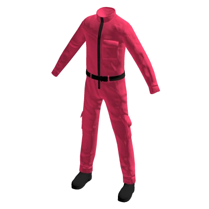 squid game pink guard jumpsuit