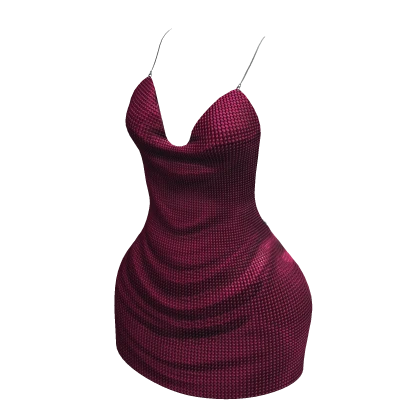 Burgundy Sparkle Party Dress