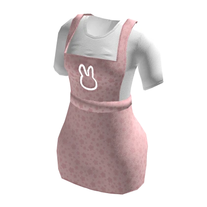 🐇 Cute Pink Bunny Motif Dress