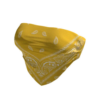 bandana crop top yellow
