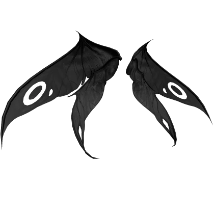 Black Halloween Demon Moth Wings V03.1