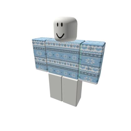 Light Blue Christmas Sweater