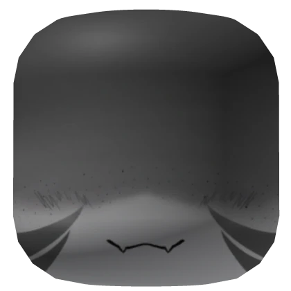 Cute gray eyeless demon face mask