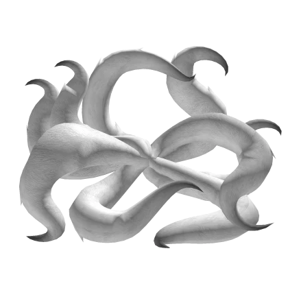 White Nine Kitsune/ Kumiho Tails w Black Tips