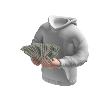 Grey posed money spread hoodie 