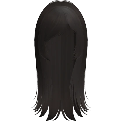 vampire goth side bangs wispy hair dark brown