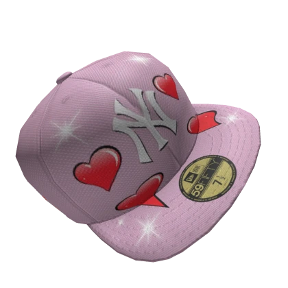 Pink NYC x Dirty Hearts Fitted Cap | Tilted