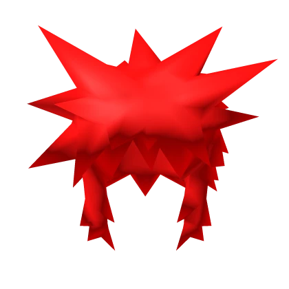 Bright Red Spiky Hair