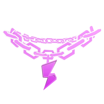 Electric Pink Lightning Bolt Chain