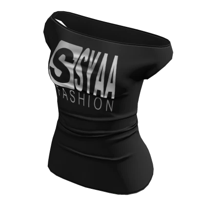 y2k ☆ off-shoulders black syaa shirt