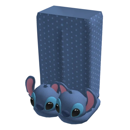 Blue Alien Bunny Slippers w/ Pjs