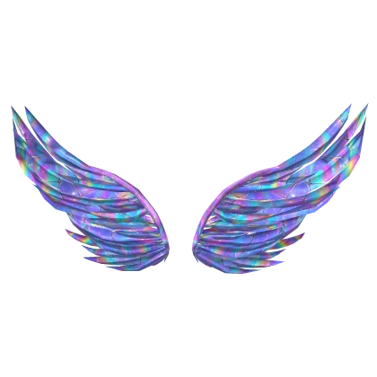 Iridescent Lavender Prism Wings (CL2)