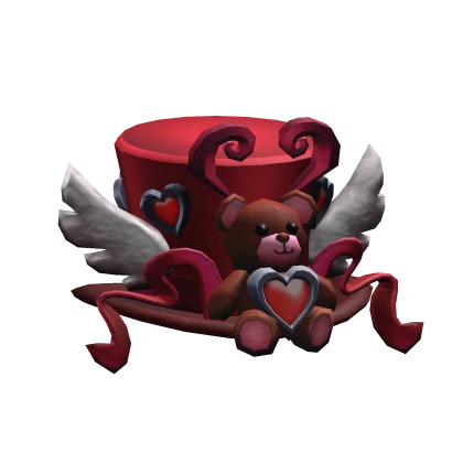 Valentine Bear Top Hat