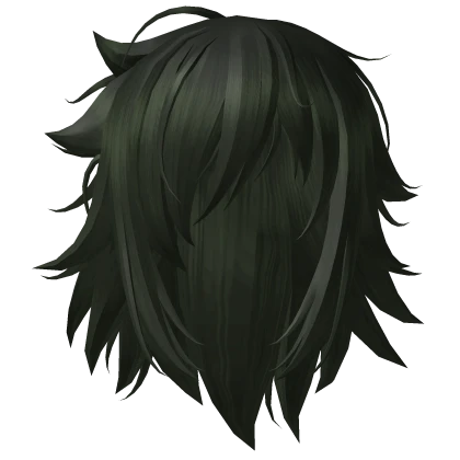 Scene Green Sleepy Messy Hair