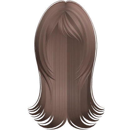 long wispy vamp nerd emo haircut bangs tea brown