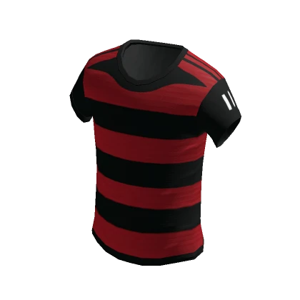 Red and black striped Football Jersey