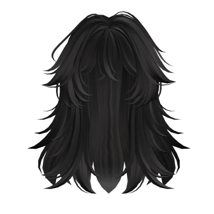 Layered Anime Wolf Girl Hairstyle (Black v2)