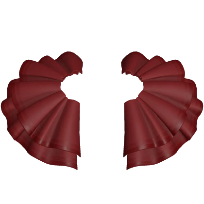 PBR Ruffles Dark Red Side Hip Accents Skirt Cute