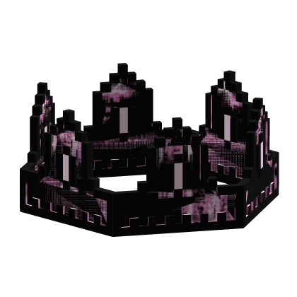 Black Cupid Pink Animated Glitch 8-Bit Crown