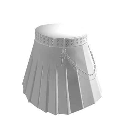 White Skirt w/ Chain