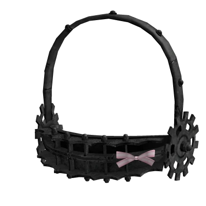 SAW bear trap w/ bow (black / pink)