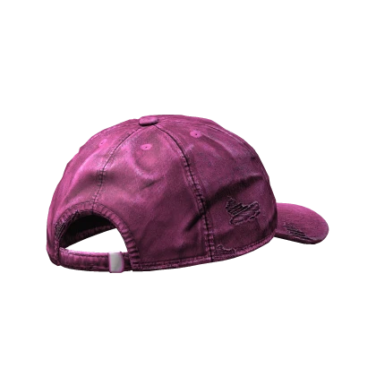 Pink Distressed Backwards  Cap
