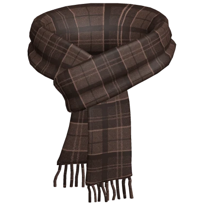 Plaid Scarf Brown Snow Cozy Striped Knit Warm 3.0