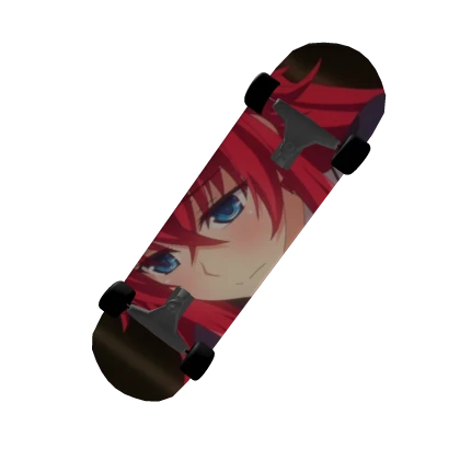 Rias Gremory Anime Girl Skateboard