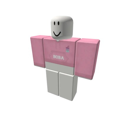 Pink Boba® Cropped Hoodie