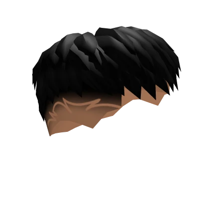 Messy Black Hairstyle with burst fade low taper