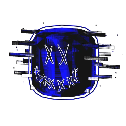 [Animated] Glitch Head Blue