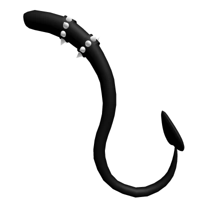gothic black demon tail