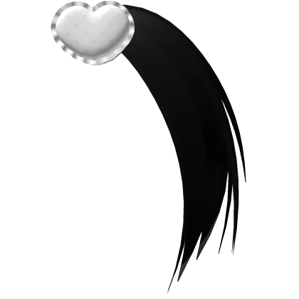 ♡ : mini black pigtail extension 