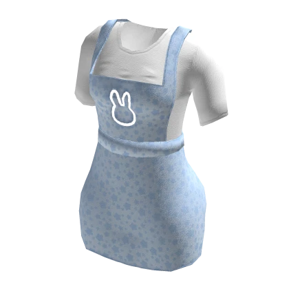 🐇 Cute Blue Bunny Motif Dress 