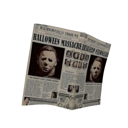 90's Horror News Paper