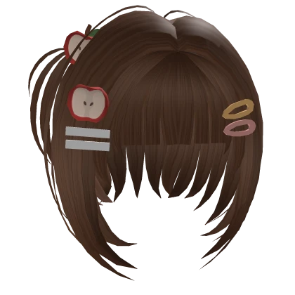 Igari heisei brown with side pigtails short hair