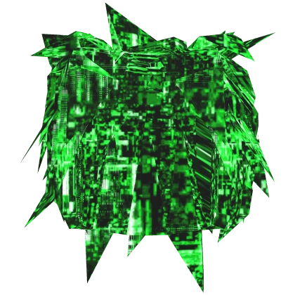 Glitch Green Scene Hair [Animated]