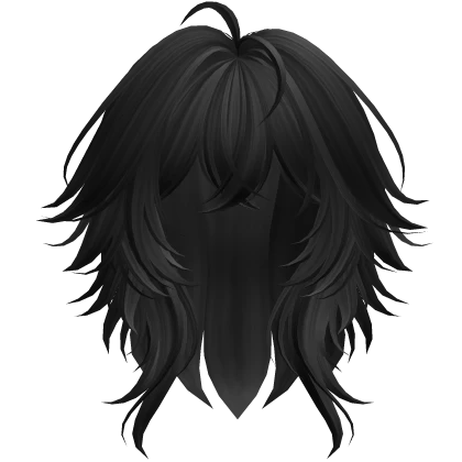 Super Fluffy Anime Short Cut Hairstyle (Black V3)