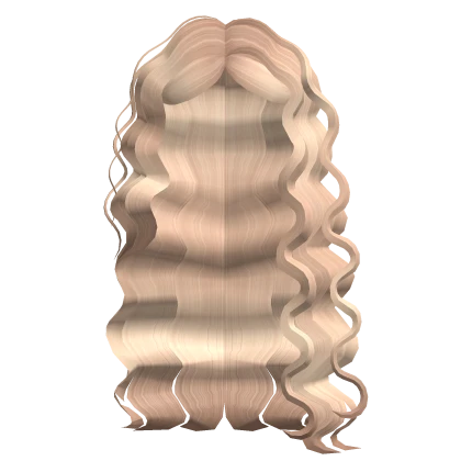 Very Curly Lush Side Hair in Blonde