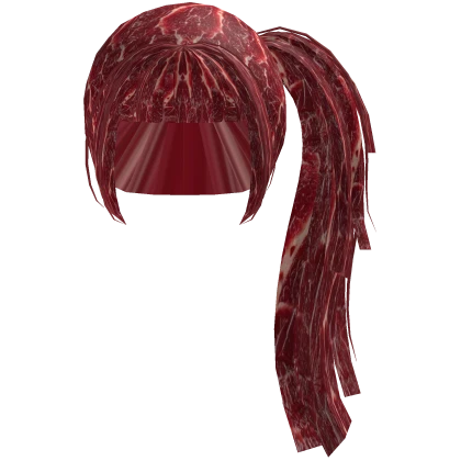 ♡ grotesque horror side ponytail in meat red