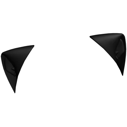 ⪩. .⪨ ┊kawaii confused cat ears in black