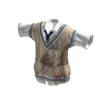 Aesthetic Bear Polo Sweater