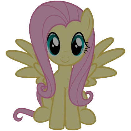 Fluttershy My Little Pony Back Buddy Cutout