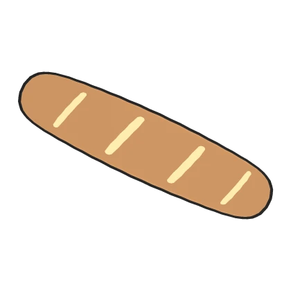 Toony Teto Bread/Baguette (Waist)