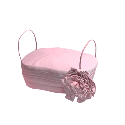 Bandeau Rose Crop Top (Pink)